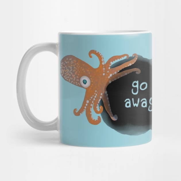 Inking Squid Says Go Away by ahadden